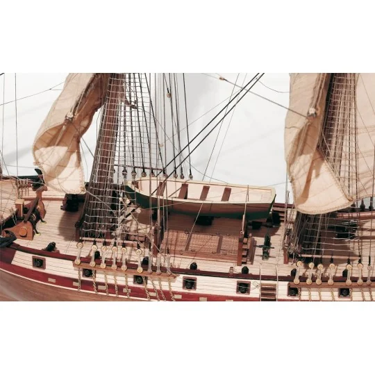 13600-Corsair Boat 1/80 OcCre Wood Construction Kit