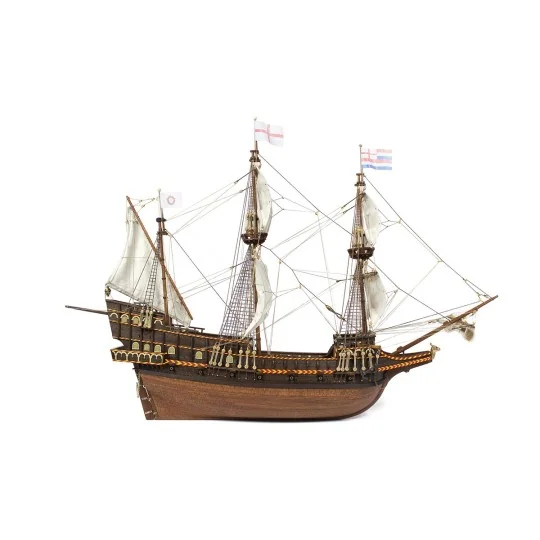 12003-Boat Golden Hind 1/85 Kit Construction Wood OcCre