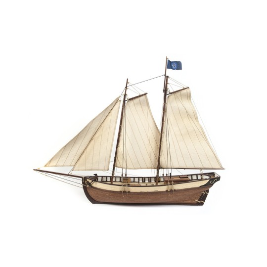 12007-Polaris 1/50 boat with Ochre wood construction kit