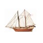 12500-Boat Goelette Albatros 1/100 Kit Construction Wood OcCre