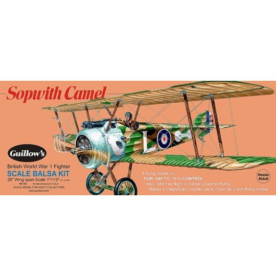 Sopwith Camel Guillow's Guillow's S0280801 - 1 S0280801-Sopwith Camel Guillow's - S0280801