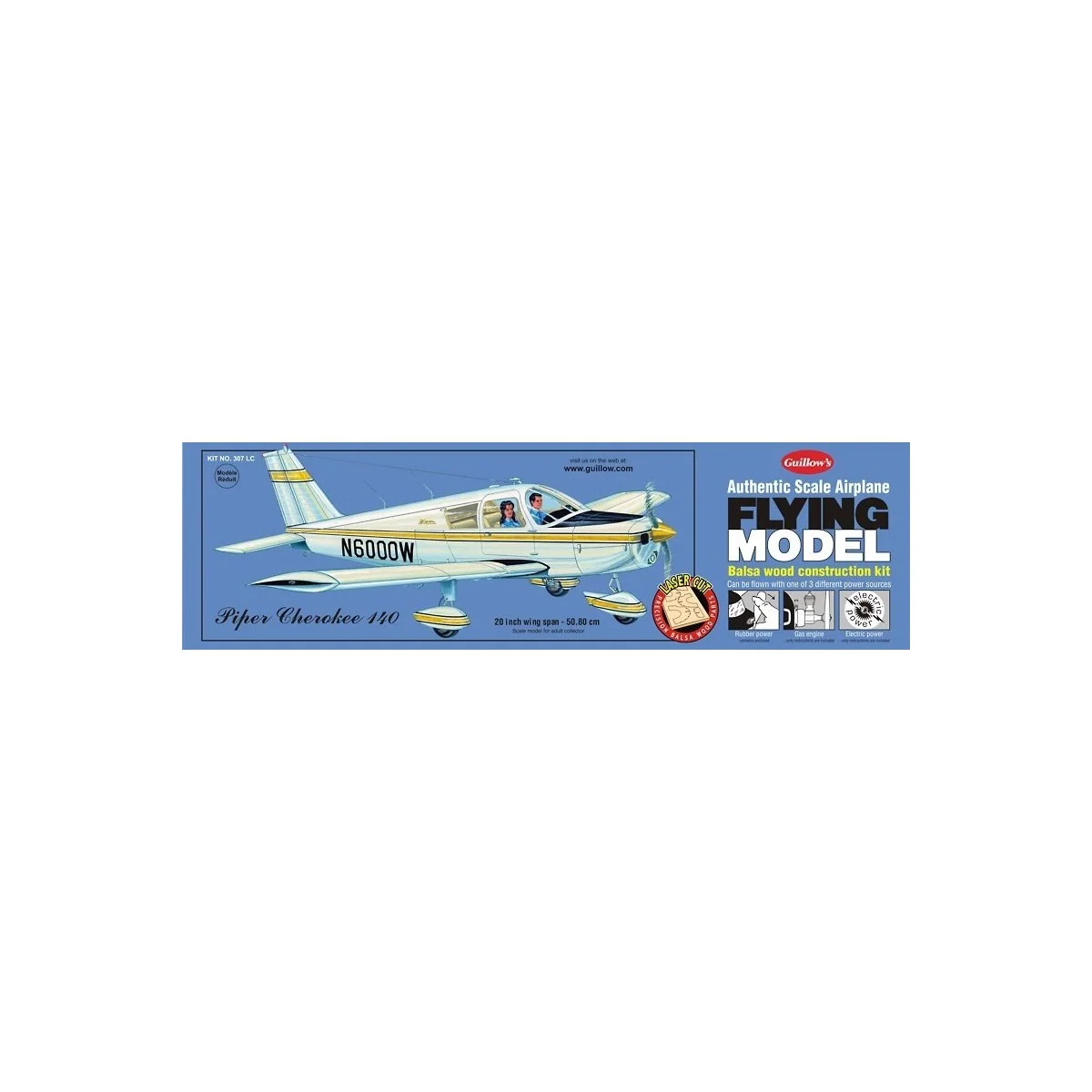 Piper Cherokee 140 Guillow's Guillow's S0280307 - 1 Piper Cherokee 140 Guillow's Guillow's S0280307 - 1