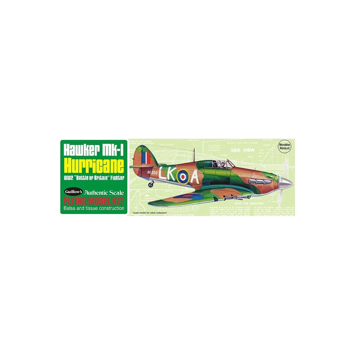 Hawker Hurricane MK-1 Guillow's Guillow's S0280506 - 1 Hawker Hurricane MK-1 Guillow's Guillow's S0280506 - 1