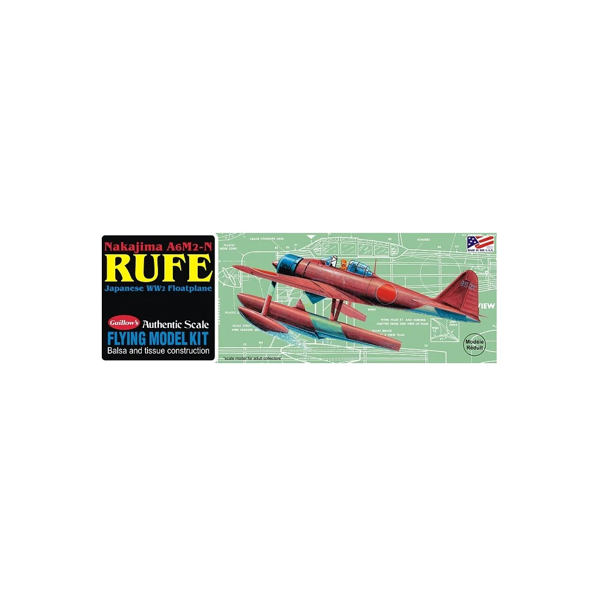 Nakijima Rufe A6M2-N Guillow's Guillow's S0280507 - 1