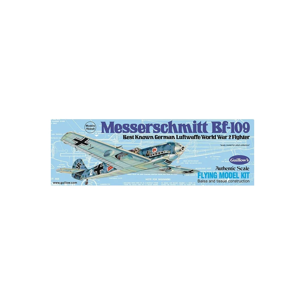 Messerschmitt BF-109 Guillow's Guillow's S0280505 - 1