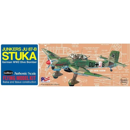 Junkers JU-87B Stuka Guillow's Guillow's S0280508 - 1 S0280508-Junkers JU-87B Stuka Guillow's - S0280508