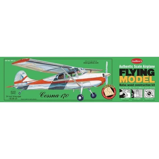 Cessna 170 Guillow's Guillow's S0280302 - 1 S0280302-Cessna 170 Guillow's - S0280302