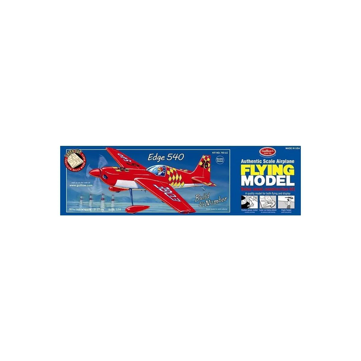 Edge 540 Guillow's Guillow's S0280703 - 1 Edge 540 Guillow's Guillow's S0280703 - 1