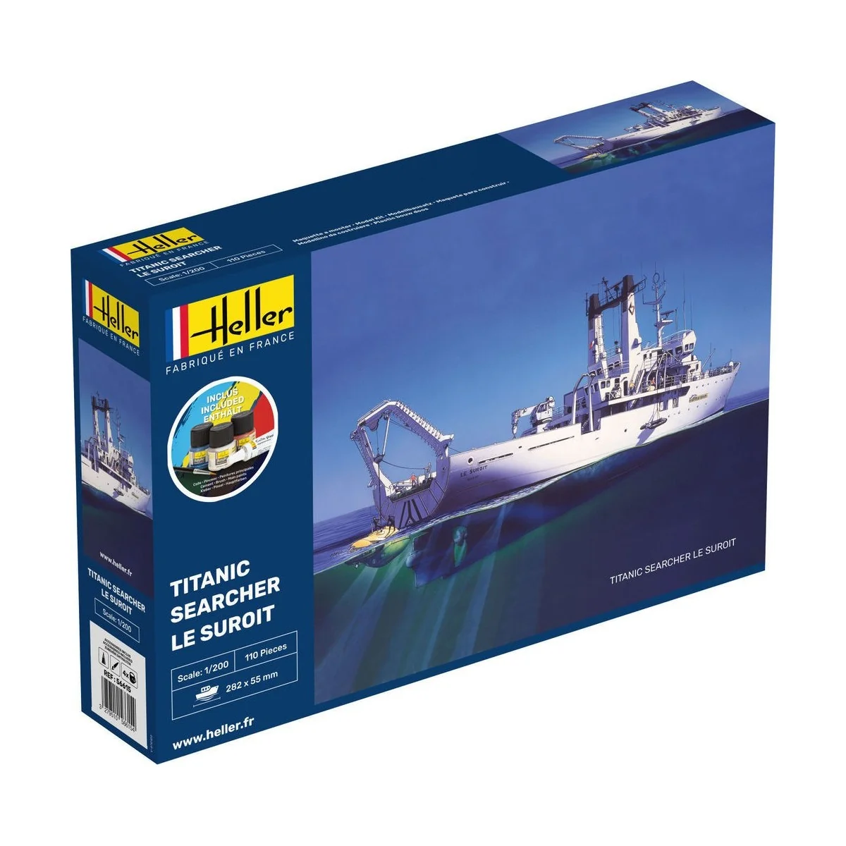 Titanic Searcher Le Suroit 1/200 Heller + colle et peintures Heller HEL-56615 - 1