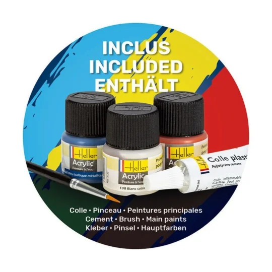 HEL-56615-Titanic Searcher Le Suroit 1/200 Heller + colle et peintures