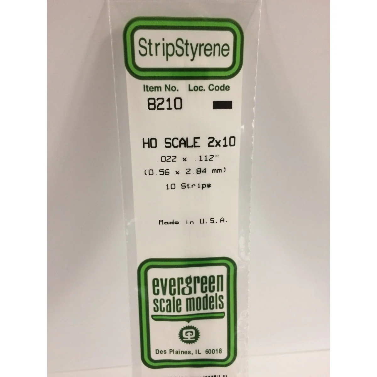 Wand HO 0.6x2.8x350mm Ref: 8210 - Evergreen - S1378210