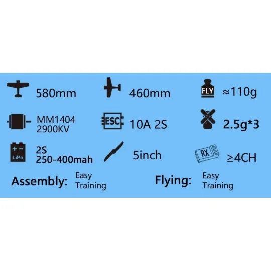 Stick -06 580mm R03 Kit balsa DW Hobby DW Hobby - Dancing Wings Hobby R0301 - 6 R0301-Stick -06 580mm R03 DW Hobby balsa kit - R0301