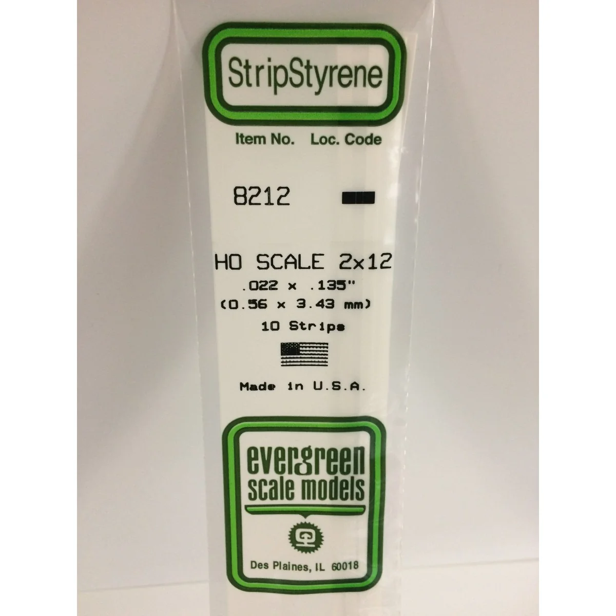 Wand HO 0.6x3.4x350mm Ref: 8212 - Evergreen - S1378212