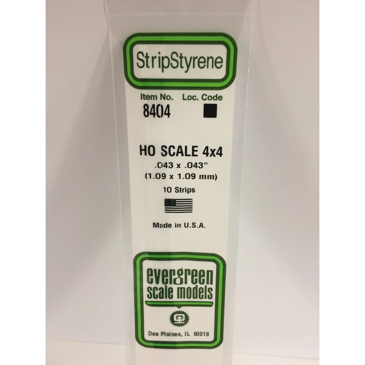 Wand HO 1.1x1.1x350mm Ref: 8404 - Evergreen - S1378404 Wand HO 1.1x1.1x350mm Ref: 8404 - Evergreen - S1378404