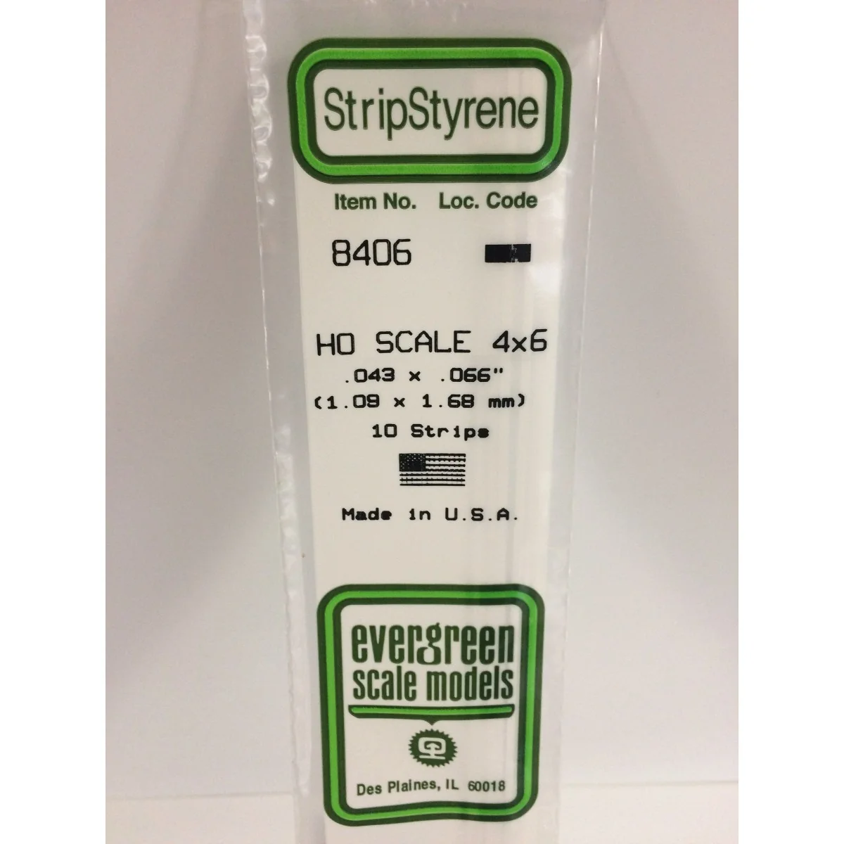 HO strip 1.1x1.7x350mm Ref: 8406 - Evergreen - S1378406 - S1378406