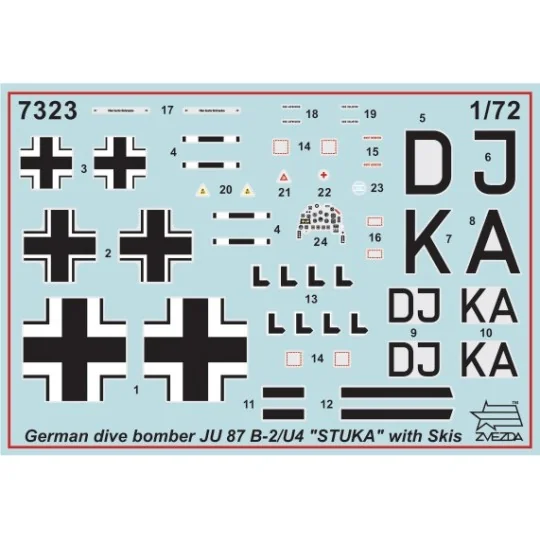 Ju87B-2/U4 avec Skis 1/72 Zvezda Zvezda Z7323 - 8 Z7323-Ju87B-2/U4 avec Skis 1/72 Zvezda - Z7323
