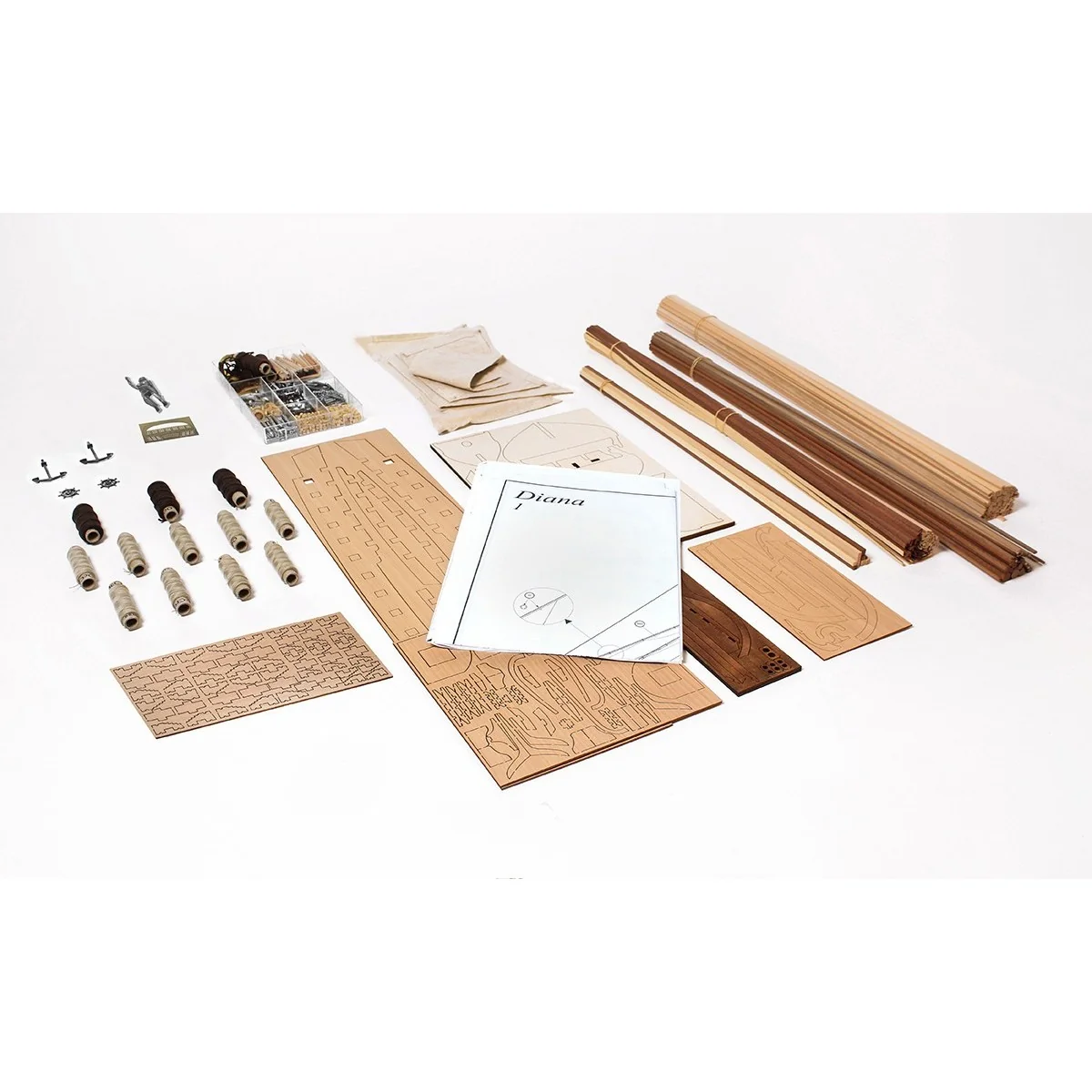 Bateau Diana 1/82 kit construction bois OcCre OcCre 14001 - 8