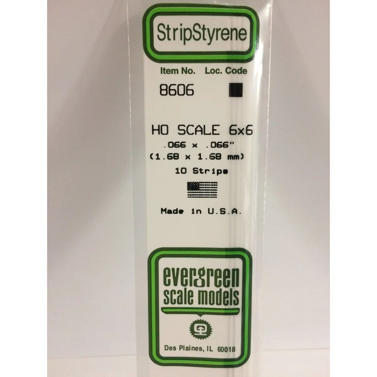 Wand HO 1.7x1.7x350mm Ref: 8606 - Evergreen - S1378606