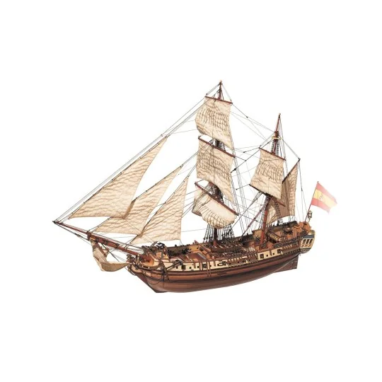 13000-Boat La Candelaria 1/85 Kit Construction Wood OcCre