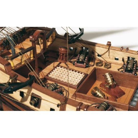 13000-Bateau La Candelaria 1/85 kit construction bois OcCre