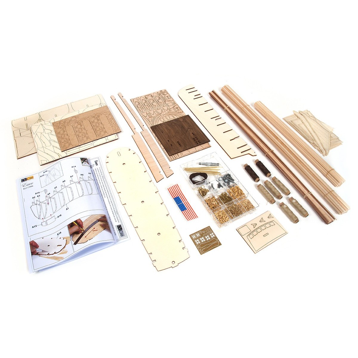 Bateau Essex 1/60 kit construction bois OcCre OcCre 12006 - 15