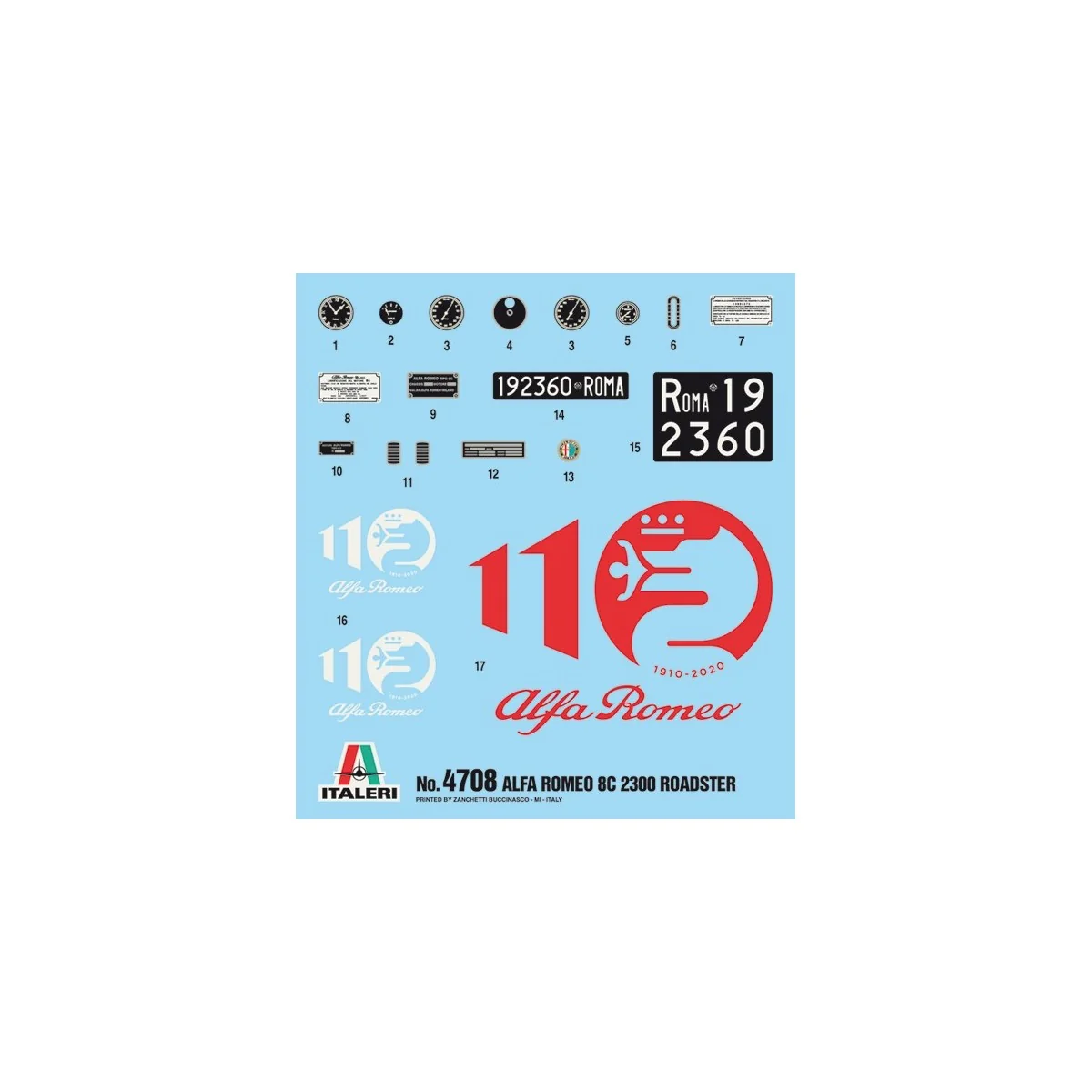 Alfa Romeo 8C 2300 Roadster 1/12 Italeri Italeri I4708 - 3