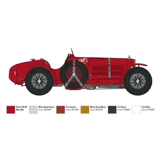 I4708-Alfa Romeo 8C 2300 Roadster 1/12 Italeri - I4708