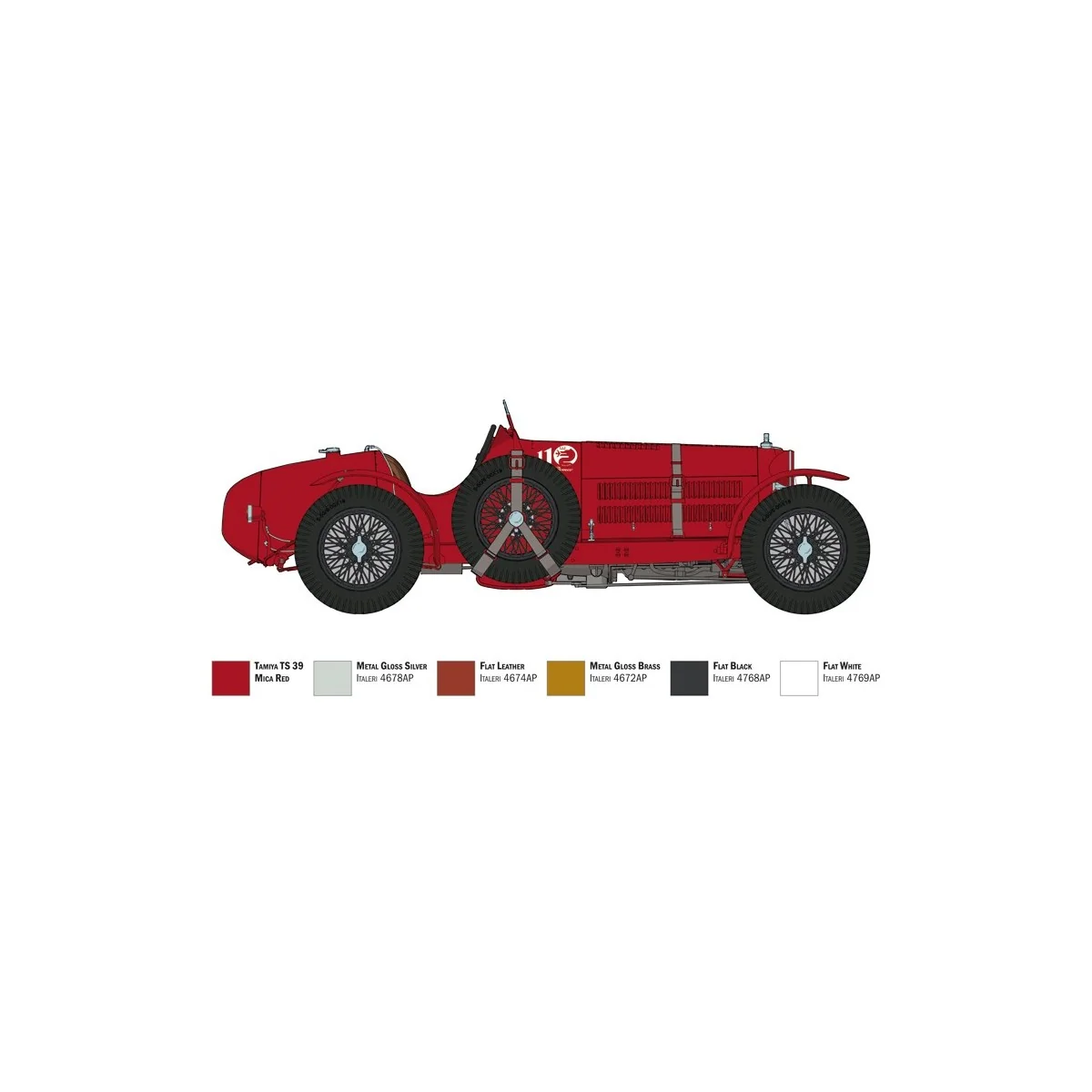 Alfa Romeo 8C 2300 Roadster 1/12 Italeri Italeri I4708 - 4 Alfa Romeo 8C 2300 Roadster 1/12 Italeri Italeri I4708 - 4