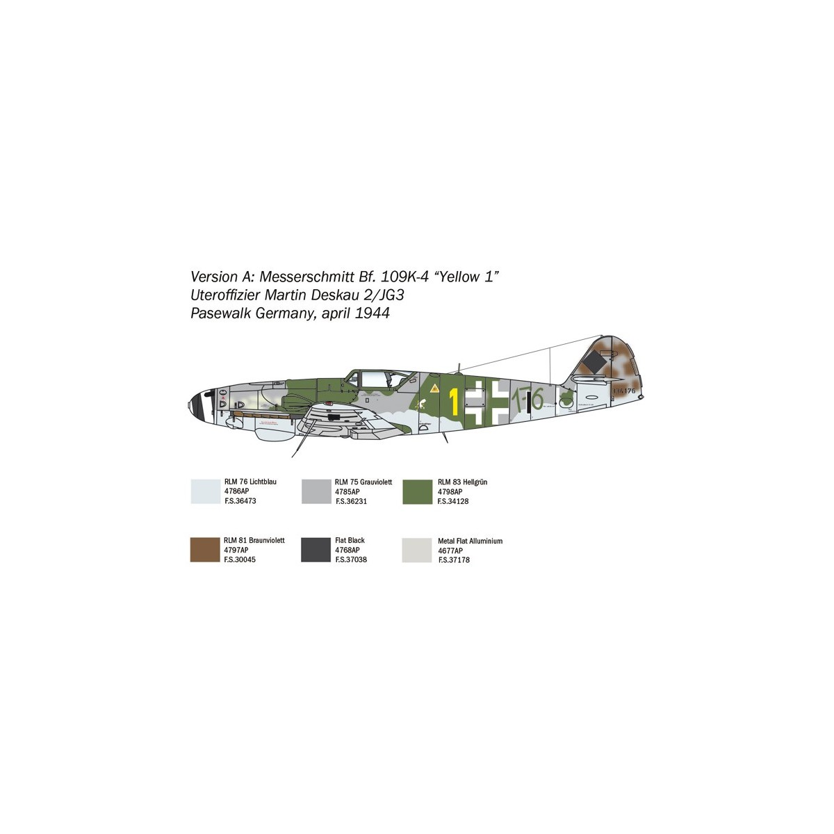 Messerschmitt Bf 109 K-4 1/48 Italeri Italeri I2805 - 4 Messerschmitt Bf 109 K-4 1/48 Italeri Italeri I2805 - 4
