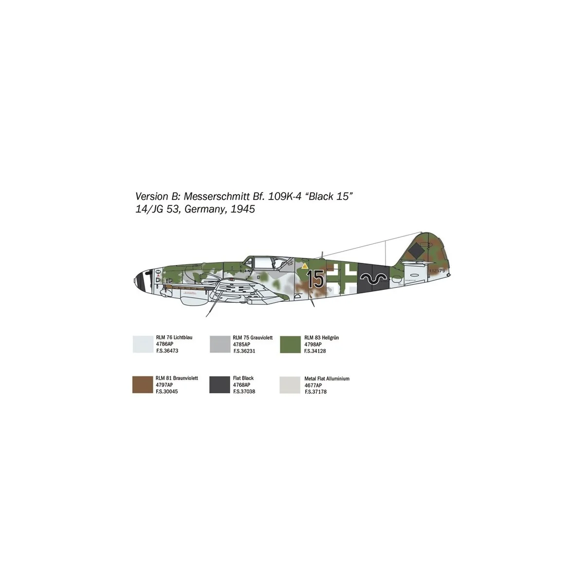 Messerschmitt Bf 109 K-4 1/48 Italeri Italeri I2805 - 5