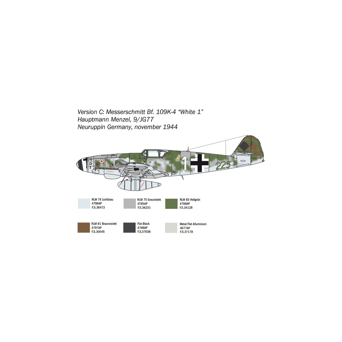 Messerschmitt Bf 109 K-4 1/48 Italeri Italeri I2805 - 6 Messerschmitt Bf 109 K-4 1/48 Italeri Italeri I2805 - 6