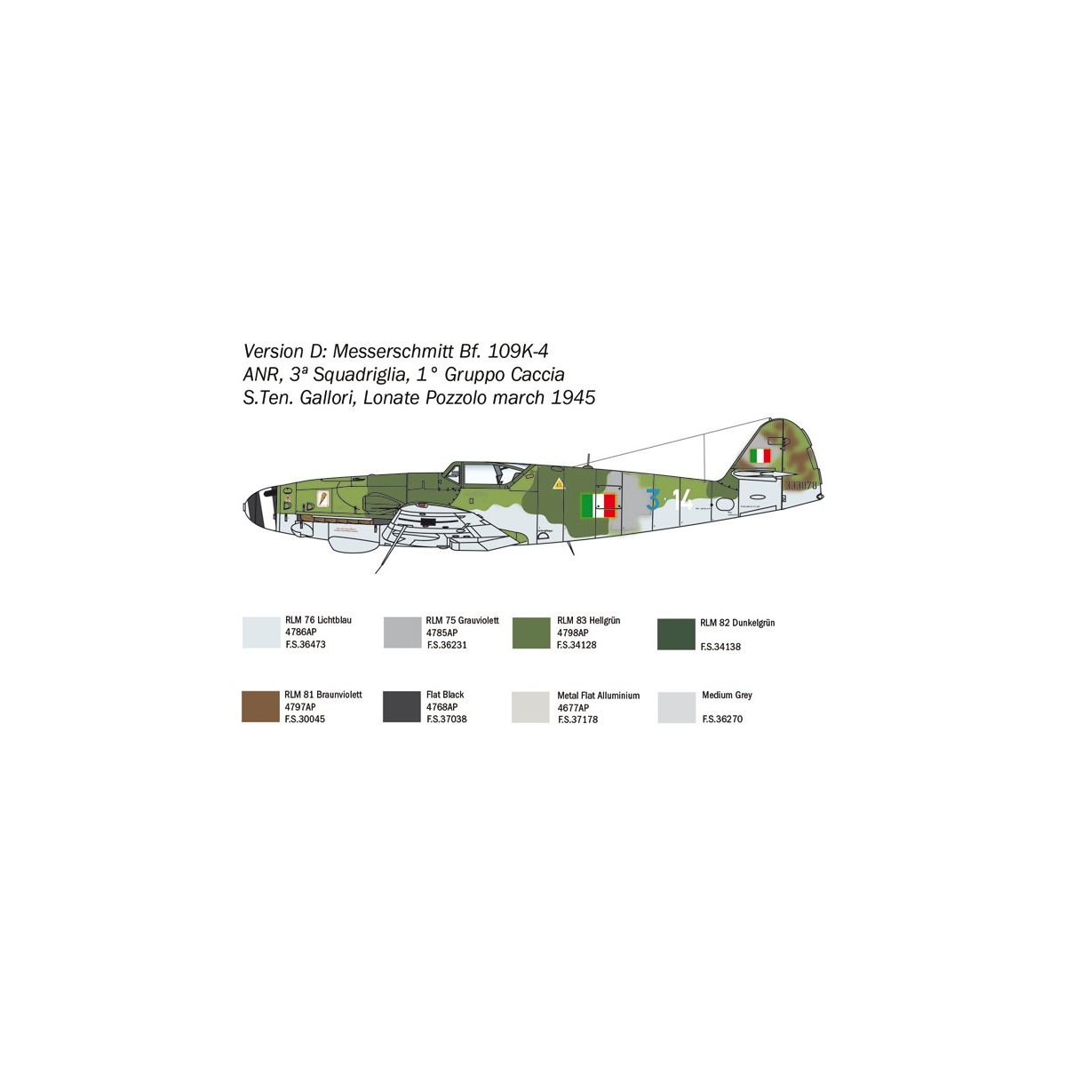 Messerschmitt Bf 109 K-4 1/48 Italeri Italeri I2805 - 7