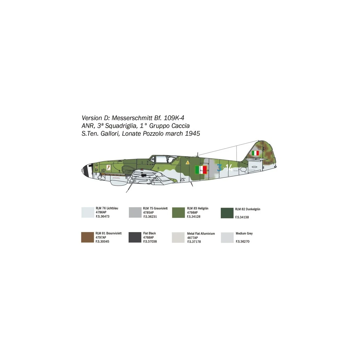 Messerschmitt Bf 109 K-4 1/48 Italeri Italeri I2805 - 7