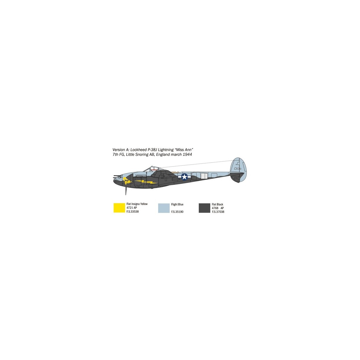 P-38J Lightning 1:72 Italeri Italeri I1446 - 4