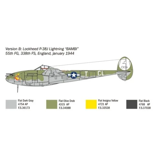 I1446-P-38J Lightning 1:72 Italeri - I1446