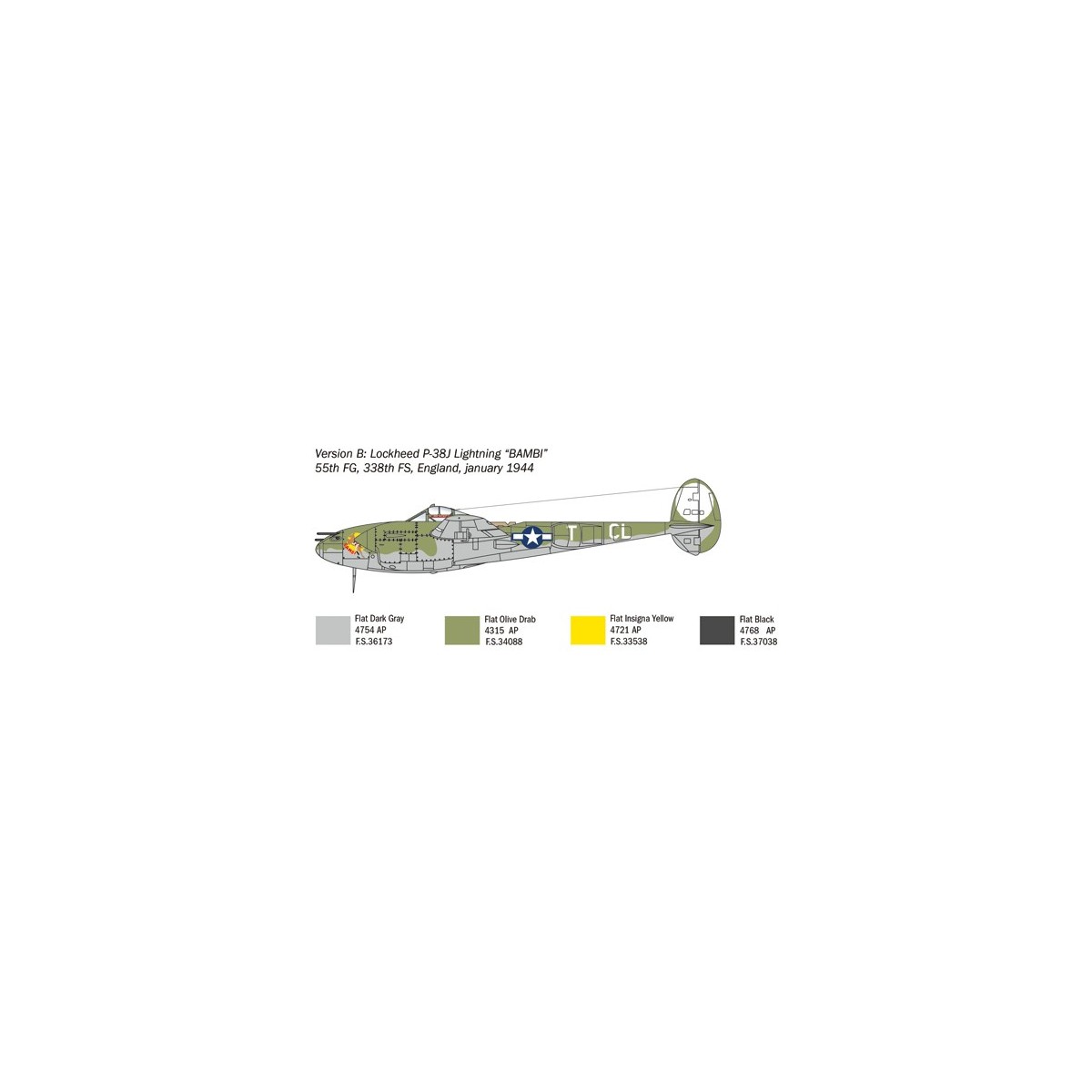 P-38J Lightning 1:72 Italeri Italeri I1446 - 5