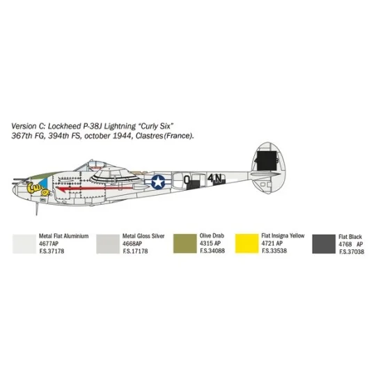 I1446-P-38J Lightning 1:72 Italeri - I1446