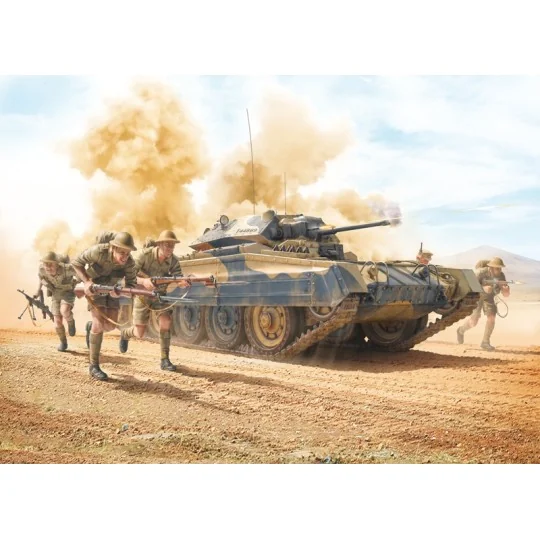 I6579-Crusader Mk.II et Infanterie Britannique 1/35 Italeri - I6579