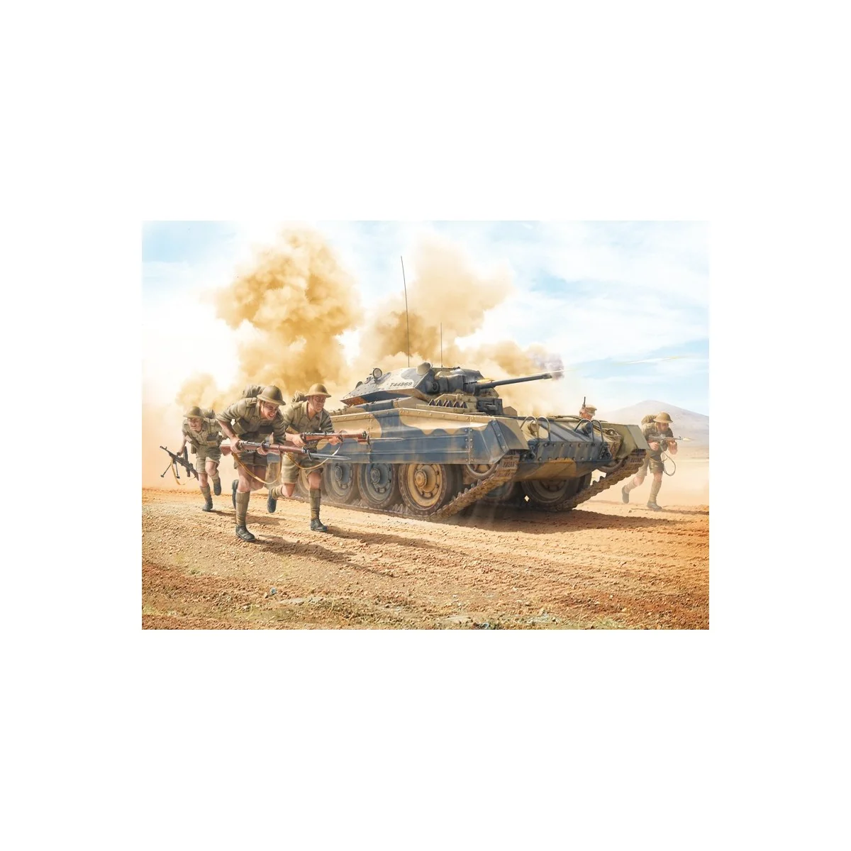 Crusader Mk.II et Infanterie Britannique 1/35 Italeri Italeri I6579 - 1