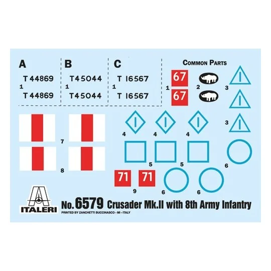 I6579-Crusader Mk.II et Infanterie Britannique 1/35 Italeri - I6579