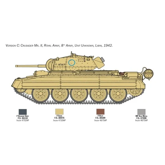 I6579-Crusader Mk.II et Infanterie Britannique 1/35 Italeri - I6579