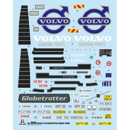 I3945-Volvo FH16 cloaked with 1/24 Italeri tailgate - I3945