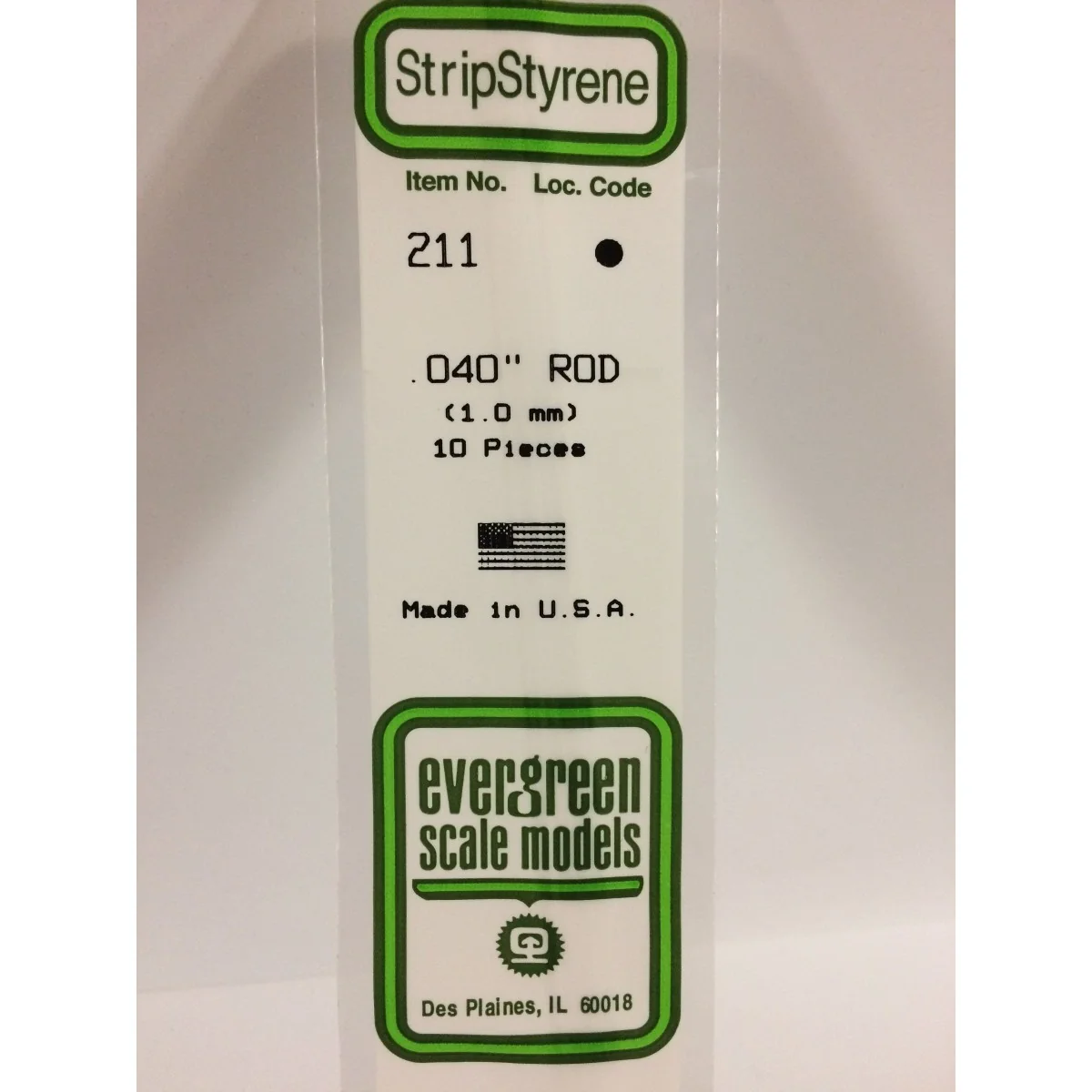 Round 1.00x350mm Ref: 211 - Evergreen - S1370211 Round 1.00x350mm Ref: 211 - Evergreen - S1370211