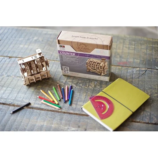 Counter - STEM Puzzle 3D wood UGEARS UGEARS UG-70130 - 5 UG-70130-Counter - STEM Puzzle 3D wood UGEARS - UG-70130