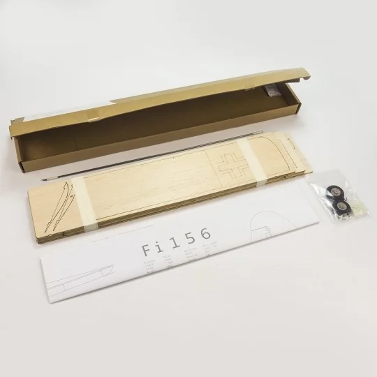 R0201-Fiesler Storch Fi156 0.77m R02 Kit balsa DW Hobby