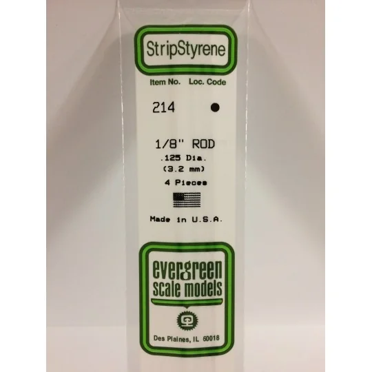 S1370214-Rond 3.2x350mm Ref : 214 - Evergreen - S1370214