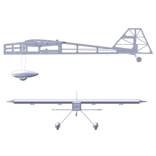 TCG1401-Stick-14 3D 1.40m T14 Kit ARF balsa DW Hobby