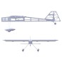 TCG1401-Stick-14 3D 1.40m T14 Kit ARF balsa DW Hobby - TCG1401