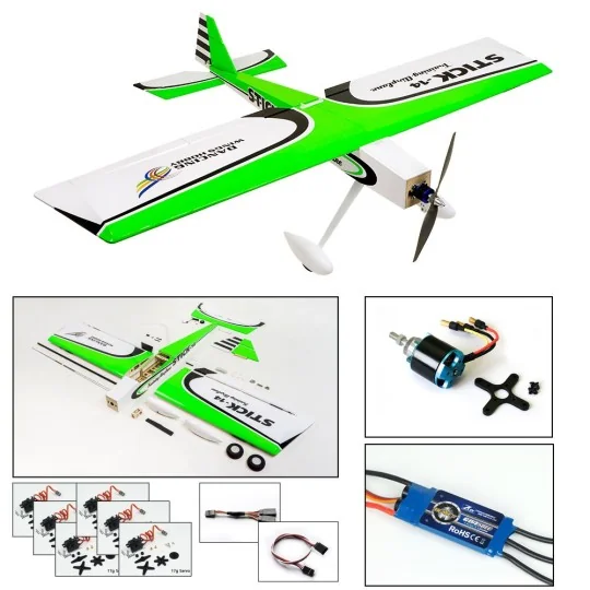 Stick-14 3D 1.40m T14 Kit ARF PNP balsa DW Hobby DW Hobby - Dancing Wings Hobby TCG1404 - 1 TCG1404-Stick-14 3D 1.40m T14 Kit ARF PNP balsa DW Hobby - TCG1404