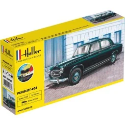 Peugeot 403 1/43 Heller - glue and paints Heller 56161 - 1